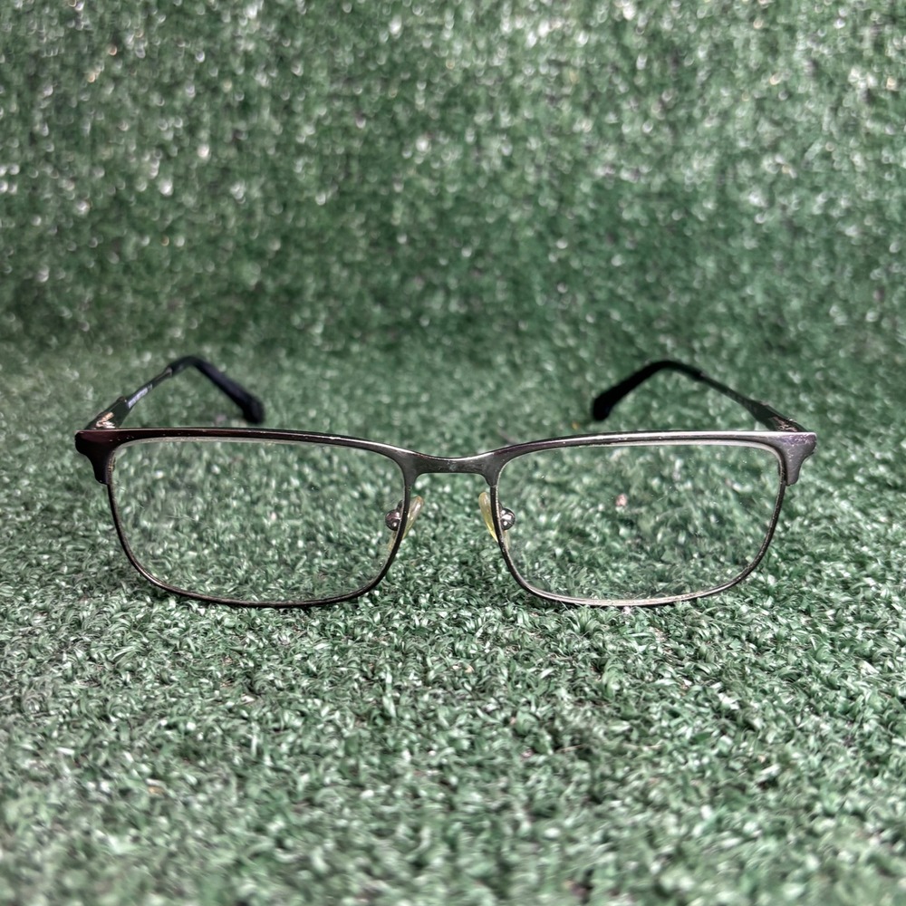 Brooks Brothers BB 1046 Metal Rectangle Classic Eyeglasses Frame Gunmetal Men 55